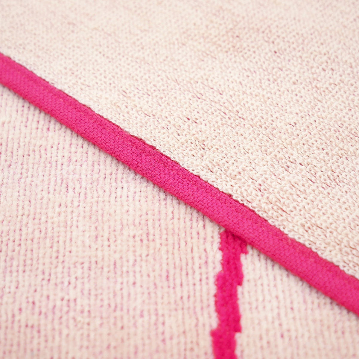 STRANDTUCH Velours Jacquard Rosa 90x170 400g/m² - Tunga - Pink, Textil (170/90cm) - LE COMPTOIR DE LA PLAGE