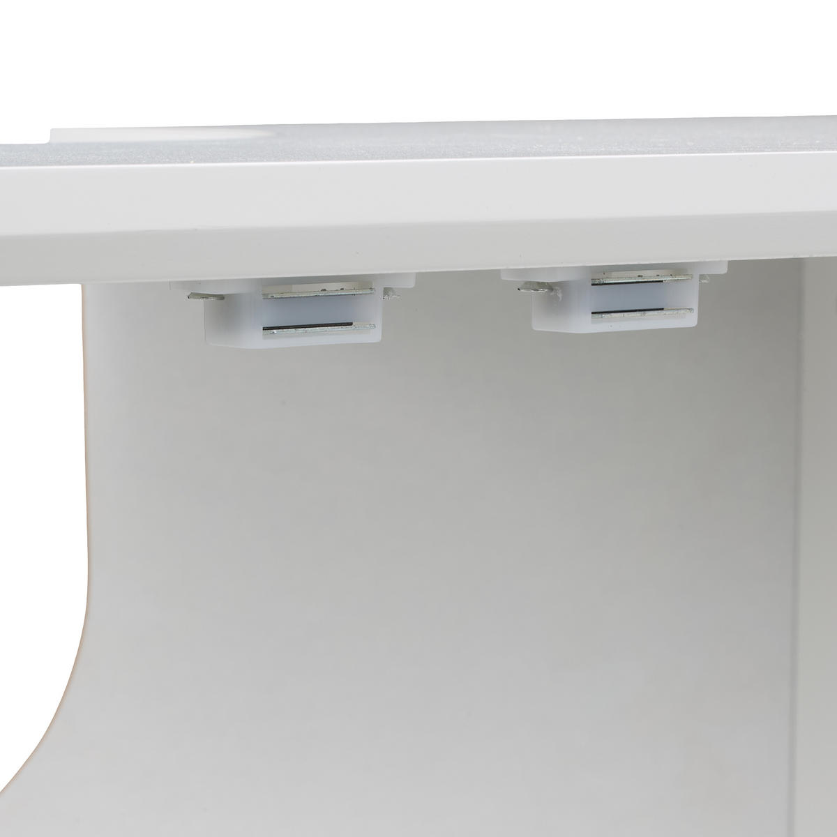 WASCHBECKENUNTERSCHRANK - Weiß, Holzwerkstoff/Metall (60/60/30cm) - Relaxdays