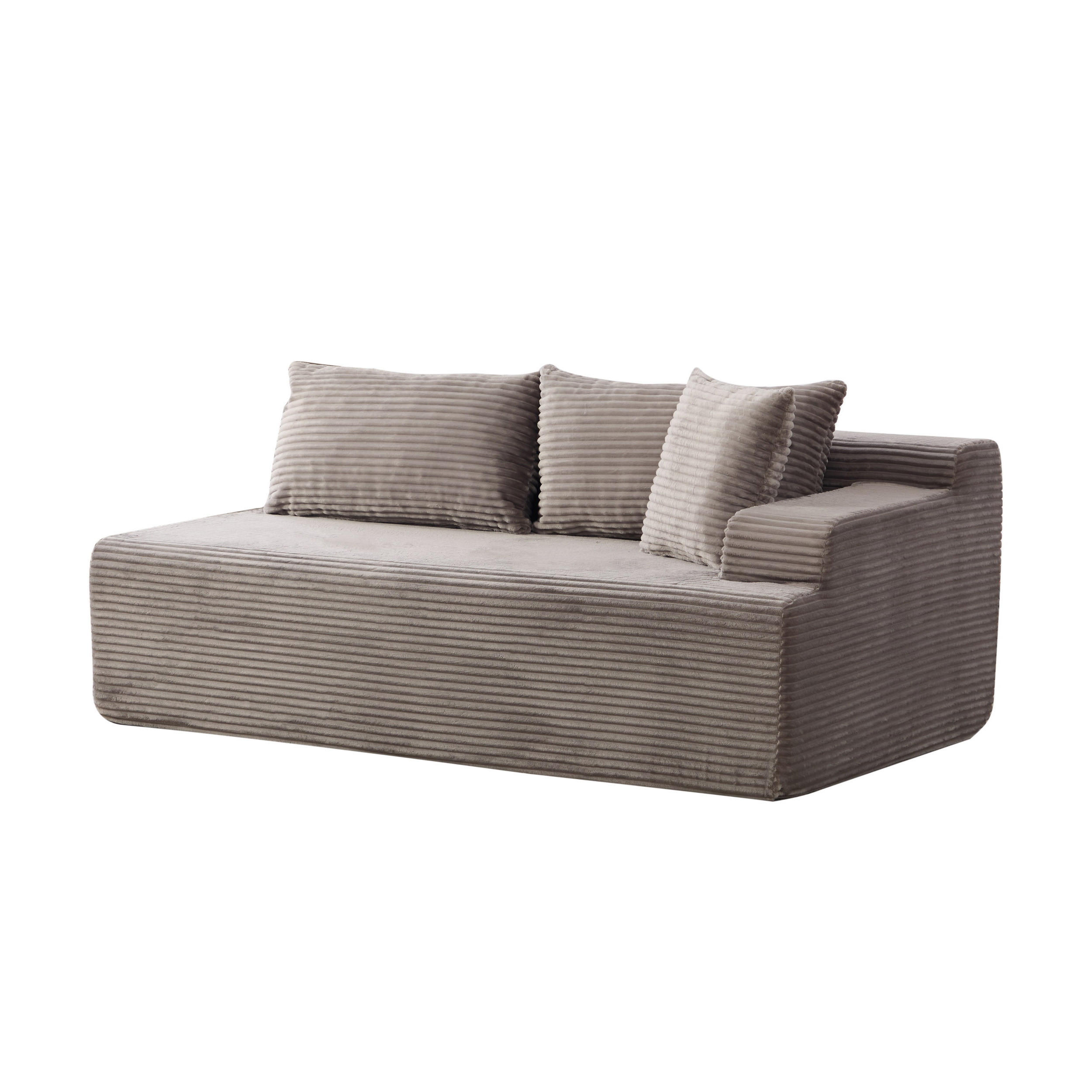 SOFAELEMENT DE-35139 rechte Grau - Grau, Textil (99/172cm) - ComfortXL