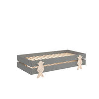 STAPELBETT (2er Set) Karlene 204x48x94 aus MDF in Grau - Grau, Holzwerkstoff (90/200cm) - 58aufmkessel