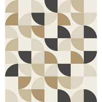 FOTOTAPETE geometrische Formen 250 x 279 cm - Beige, Papier (250/279cm) - ESTAhome