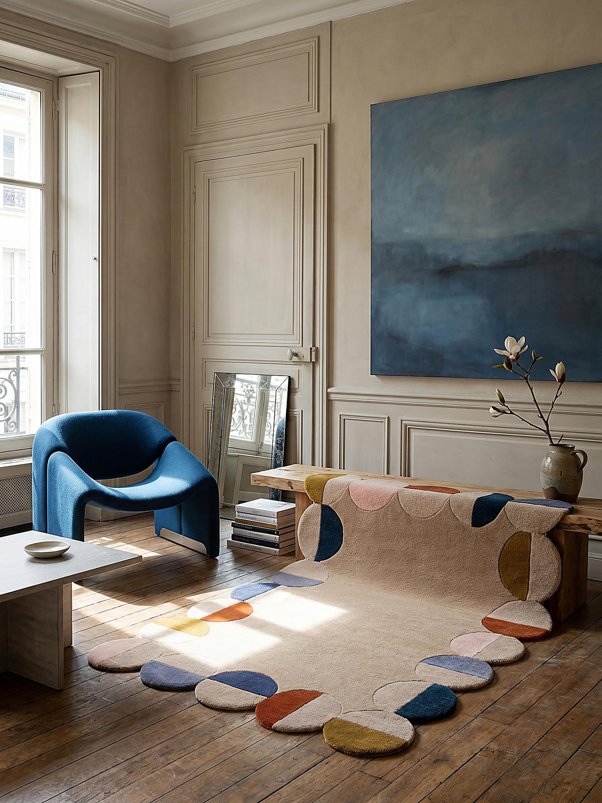 TEPPICH aus Wolle HALLEIN in Rost, geometrisch, 200 x 290 cm - Multicolor, Textil (200/290cm) - KADIMA DESIGN