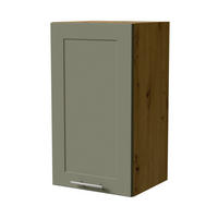 HÄNGESCHRANK Oslo W2/40 Eiche Artisan / Reed Green Matt 40 / 32,5 / 72cm - Eiche Artisan/Grün, Holz/Holzwerkstoff (40/72/32.5cm) - Feldmann-Wohnen