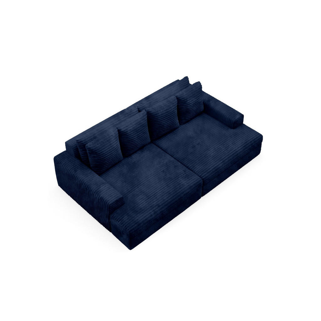 Thumbnail - Furnisell Schlafsofa, Dunkelblau, Textil, 272x42x167 cm, Wohnzimmer, Sofas & Couches, Schlafsofas