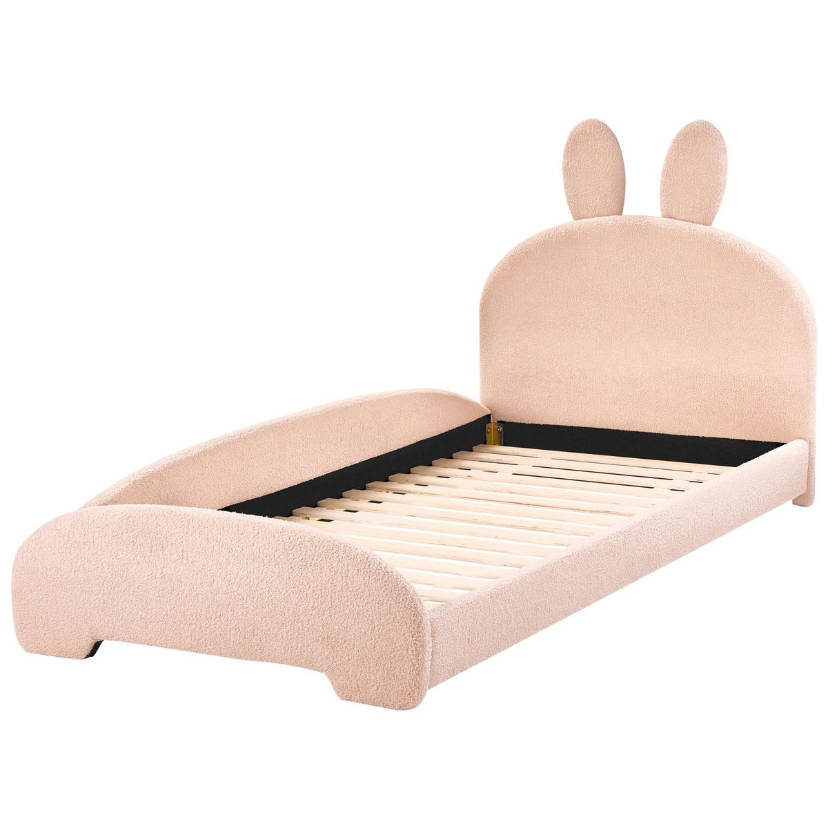 KINDERBETT 90/200 cm Beige Perros - Beige, Textil (90/200cm) - Beliani