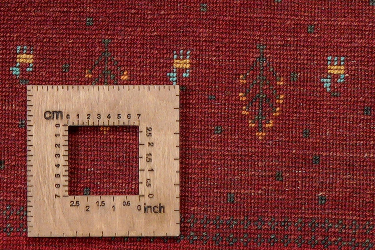 GABBEH-TEPPICH handgeknüpft Sonnat Bunt, Rot 200/151 cm Schurwolle - Rot/Multicolor, Textil (151/200cm) - Looma