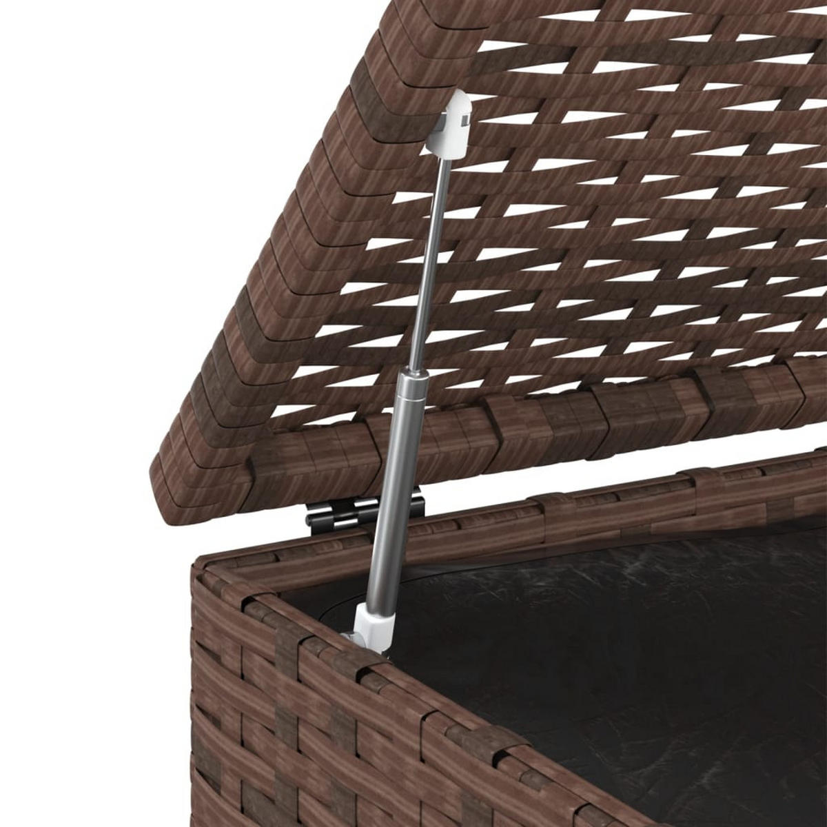 GARTEN-KISSENBOX PE Rattan 100x49x103,5 cm Braun - Braun, Kunststoff (100/103.5/49cm) - furnicato