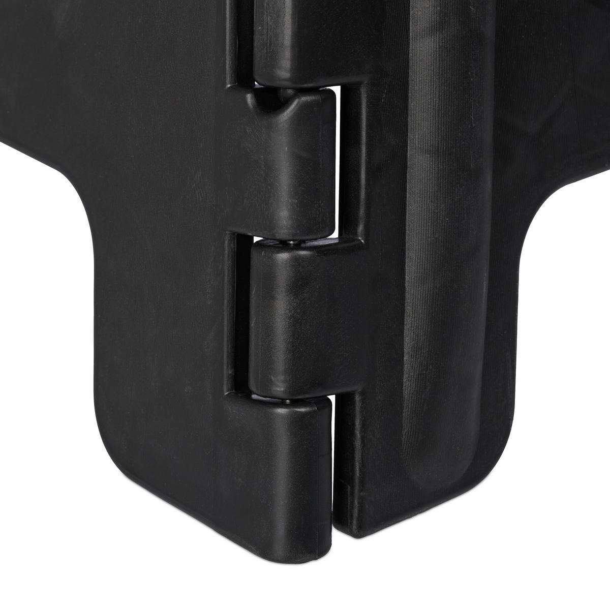 TABURET Negru XL pliabil - negru, material plastic/material textil (39/39/32cm) - Relaxdays