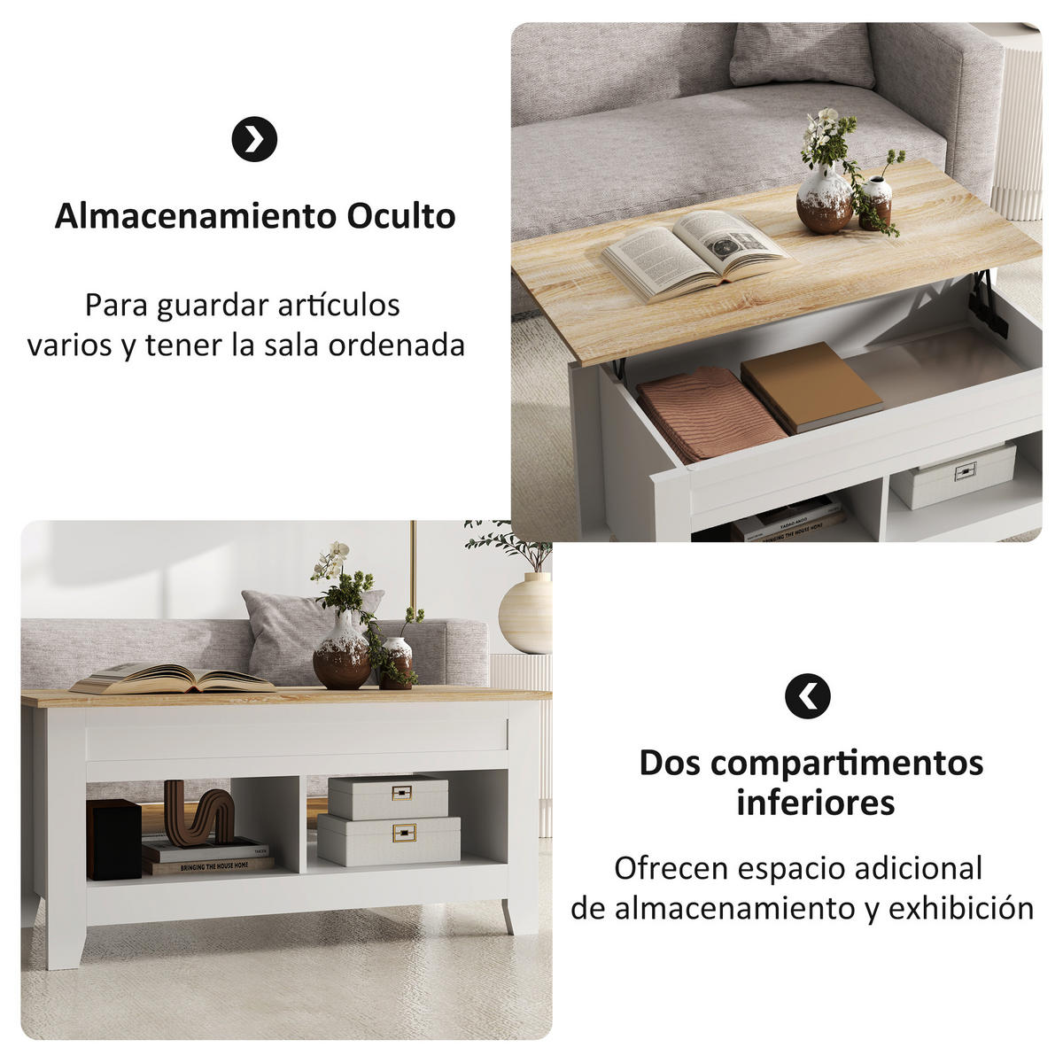 COUCHTISCH Weiß 1 Stück - Weiß, Kunststoff (105/50/49cm) - GiPP