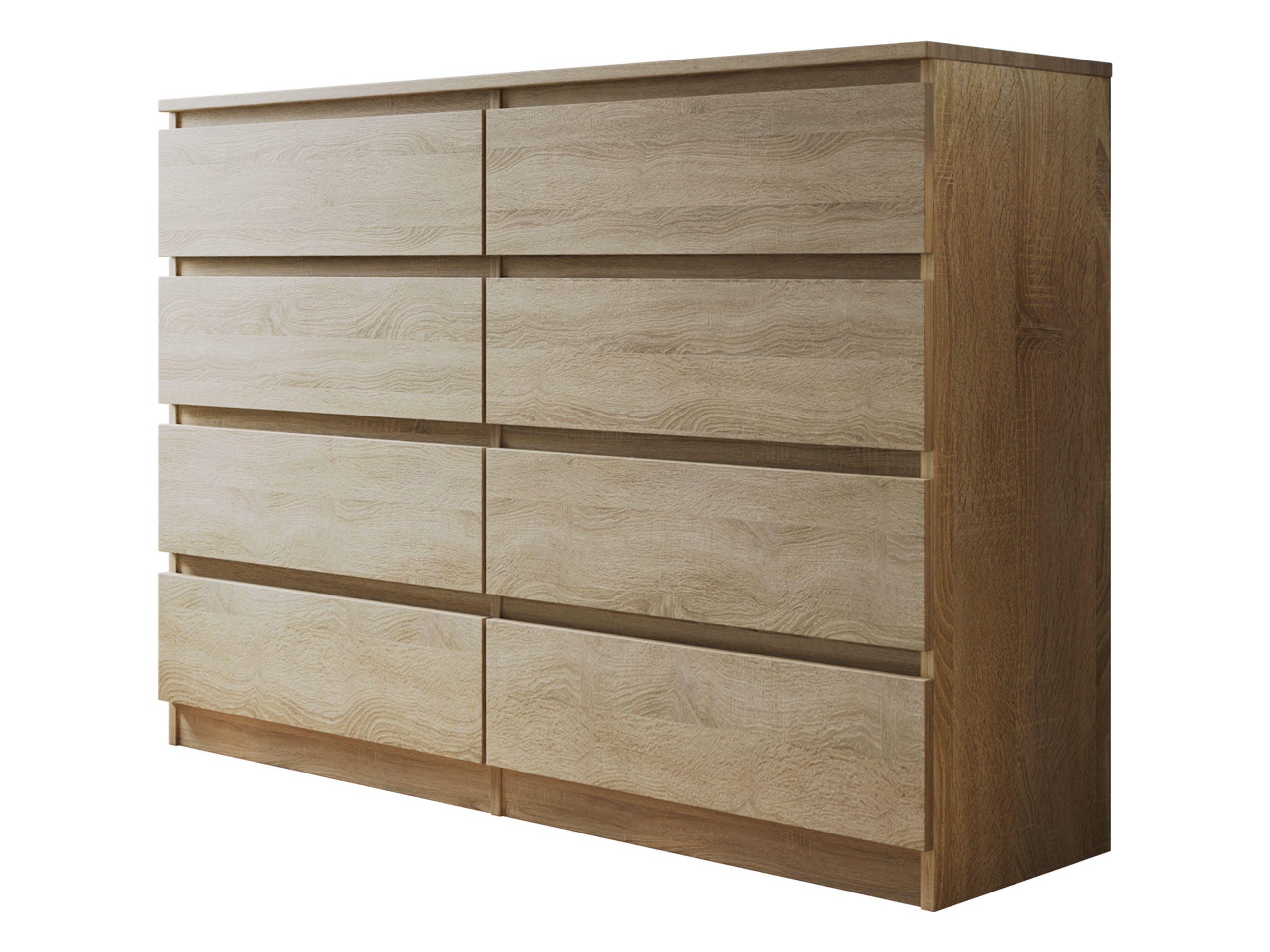 Mirjan24 Kommode Sonoma Eiche 138x100x40 cm