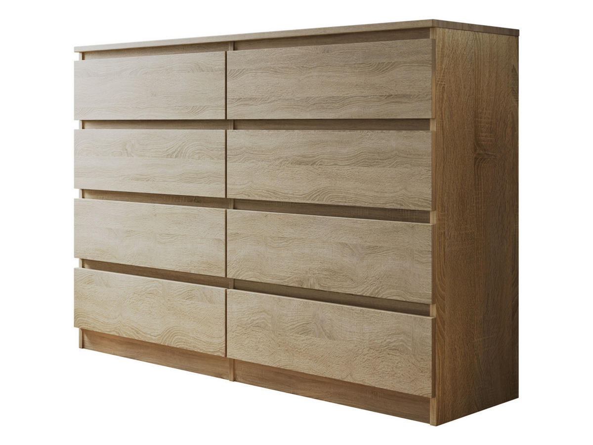 KOMMODE Malwa M8 - Sonoma Eiche, Holzwerkstoff (138/100/40cm) - MIRJAN24