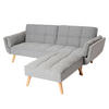 SCHLAFSOFA Hellgrau - Hellgrau, Textil (218/175cm) - MCW