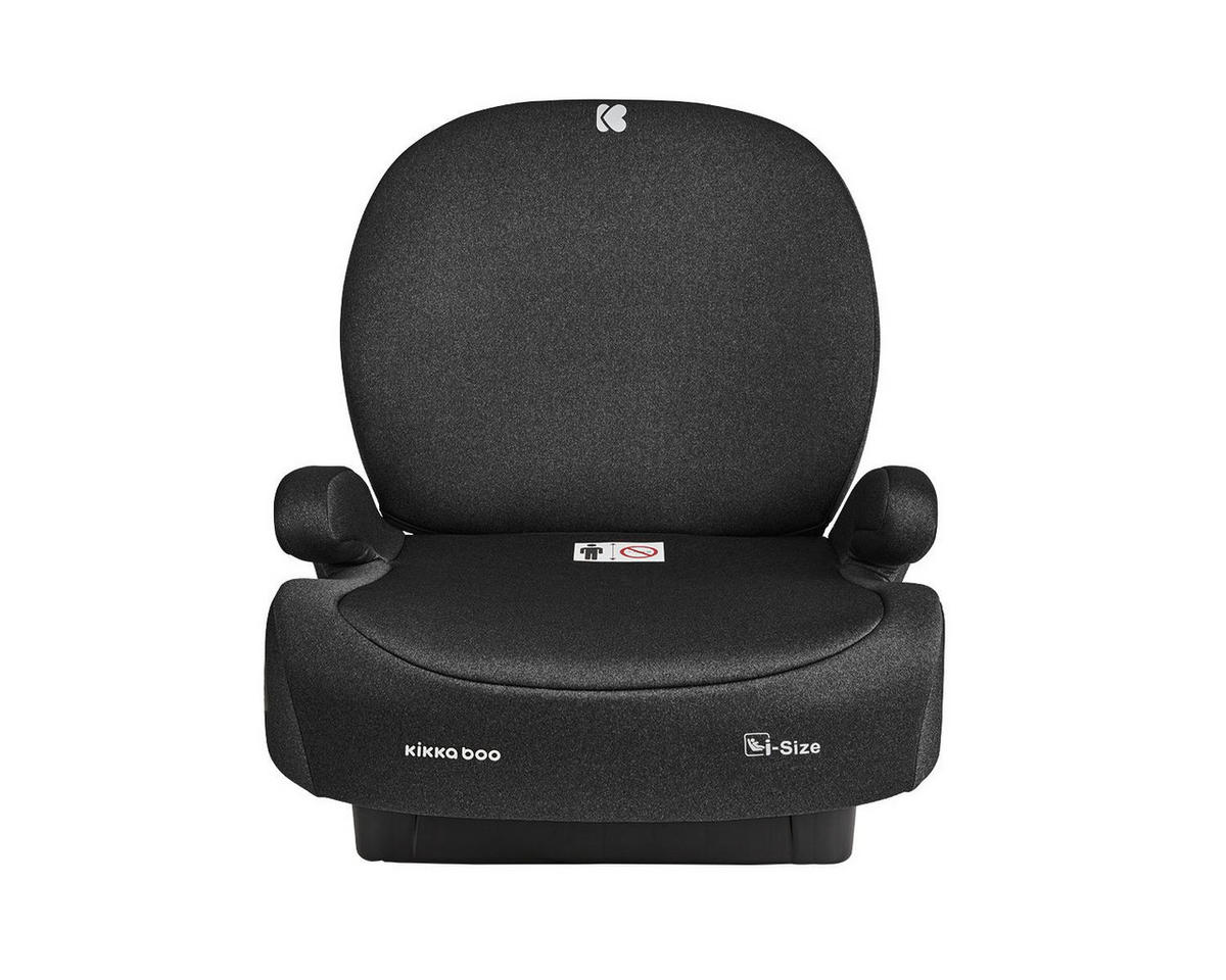 SITZERHÖHUNG i-Boost schwarz i-Size (125-150cm) ISOFIX Rückenlehne - Schwarz, Kunststoff (44/36/41cm) - Kikka boo