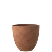 BLUMENTOPF RUND Braun - Braun, Keramik (36/34cm) - J-Line