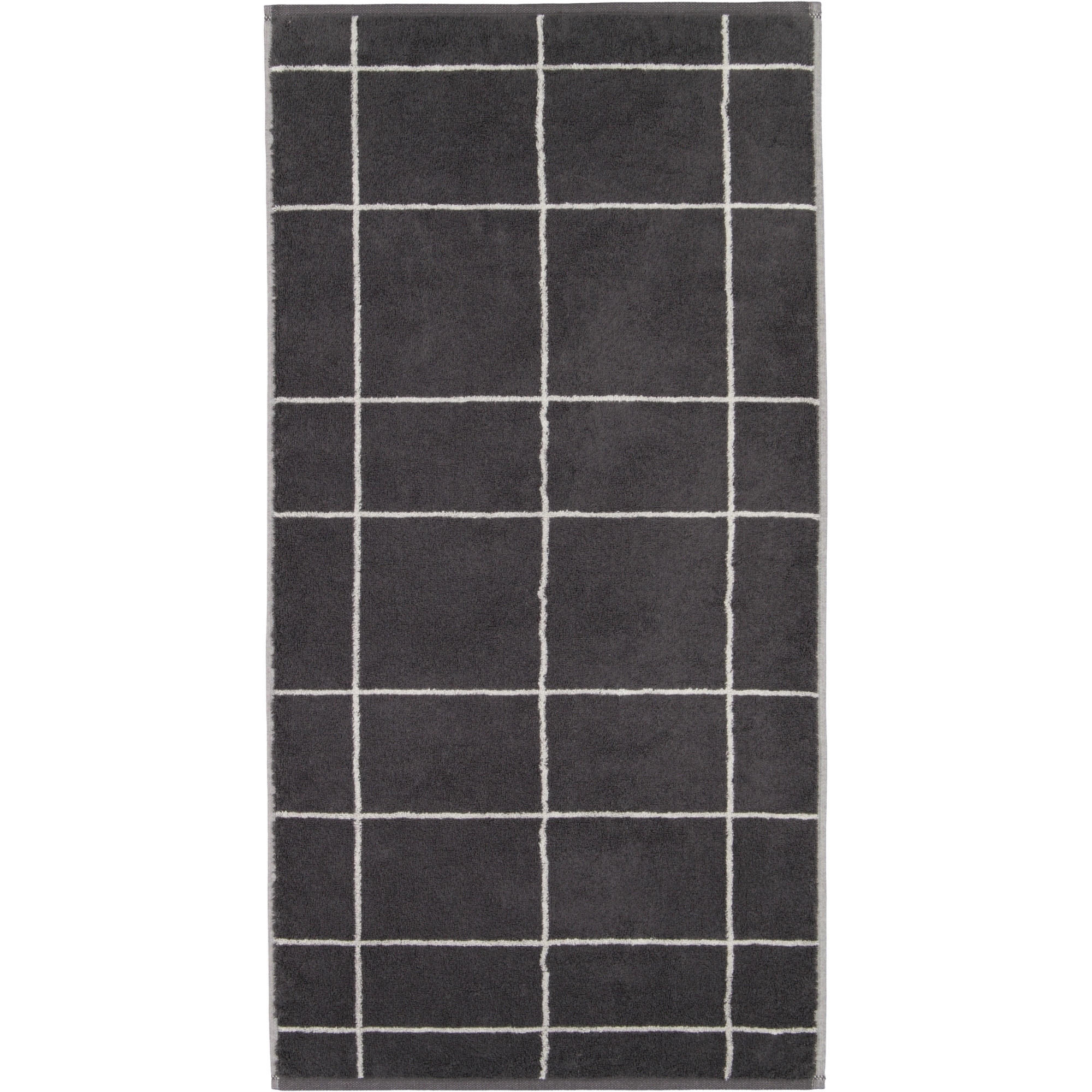 HANDTUCH ATELIER LINES 6240 BASALT - 77 - Grau, Textil (50/100cm) - Cawoe
