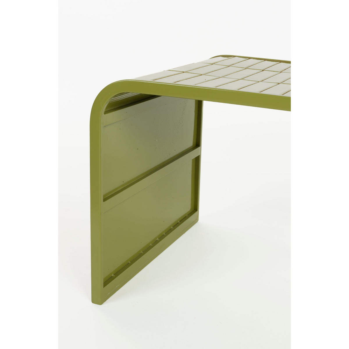 COUCHTISCH Tiles Grün - Grün, Metall (80/47/40cm) - Zuiver