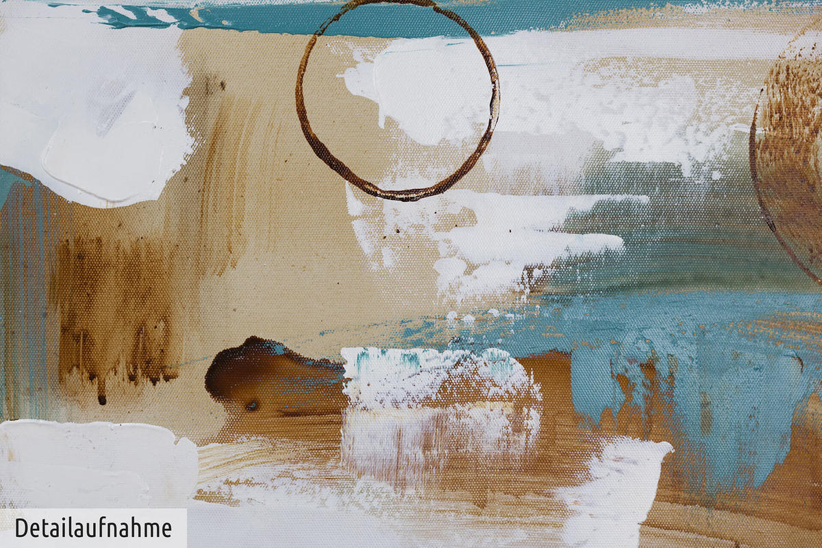 LEINWANDBILD 3-TEILIG Beige 120/40 cm - Beige/Braun, Textil (120/40cm) - KUNSTLOFT