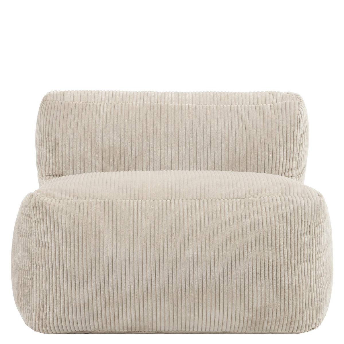 SITZSACK-SESSEL ZEN modular Cord - Beige, Textil (95/68/100cm) - icon