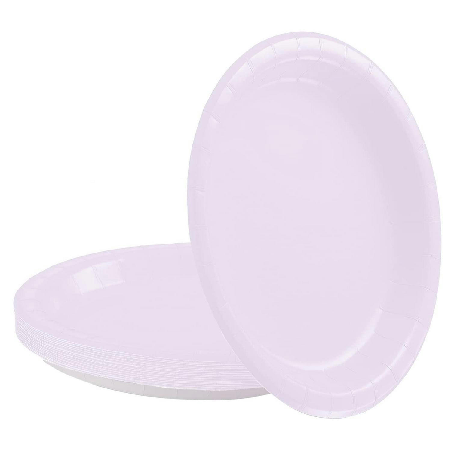 PAPPTELLER 16 Stück Hellviolett 23 cm - Flieder, Papier (22.9/1/22.9cm)