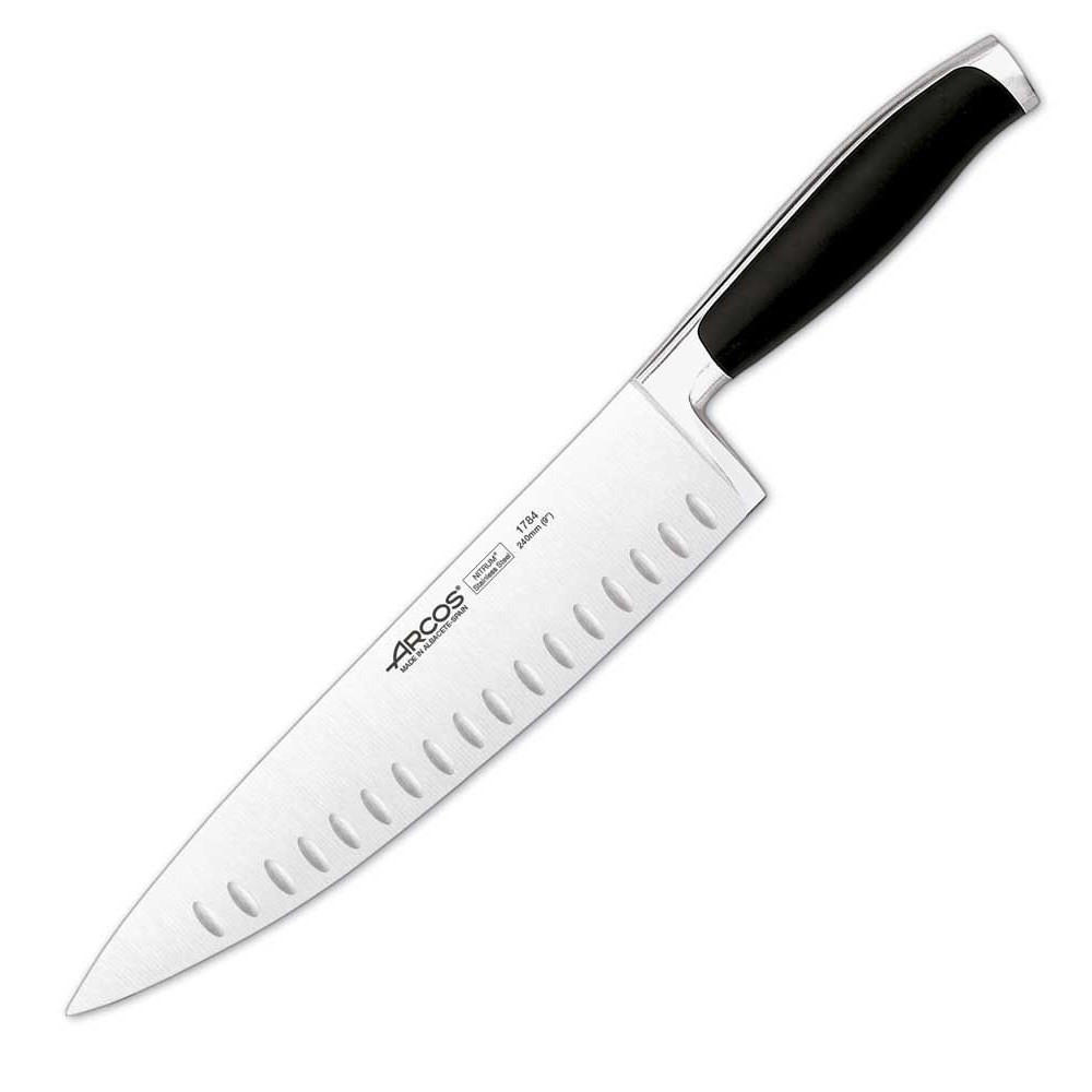 KOCHMESSER Silber 37/5/37 cm 178400 - Silberfarben, Metall (37cm) - Arcos