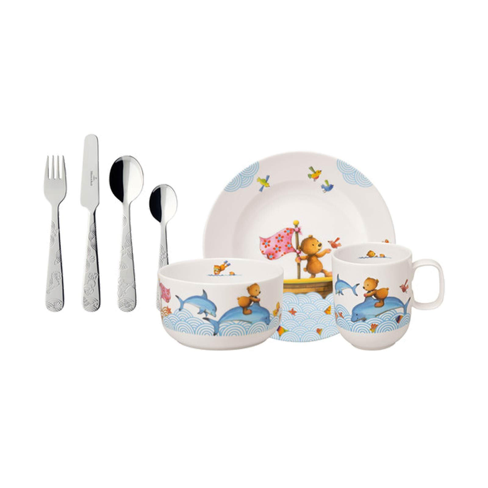 KINDERGESCHIRR Happy as a Bear bunt 7er Set - Multicolor, Keramik (1/1/1cm) - Villeroy & Boch
