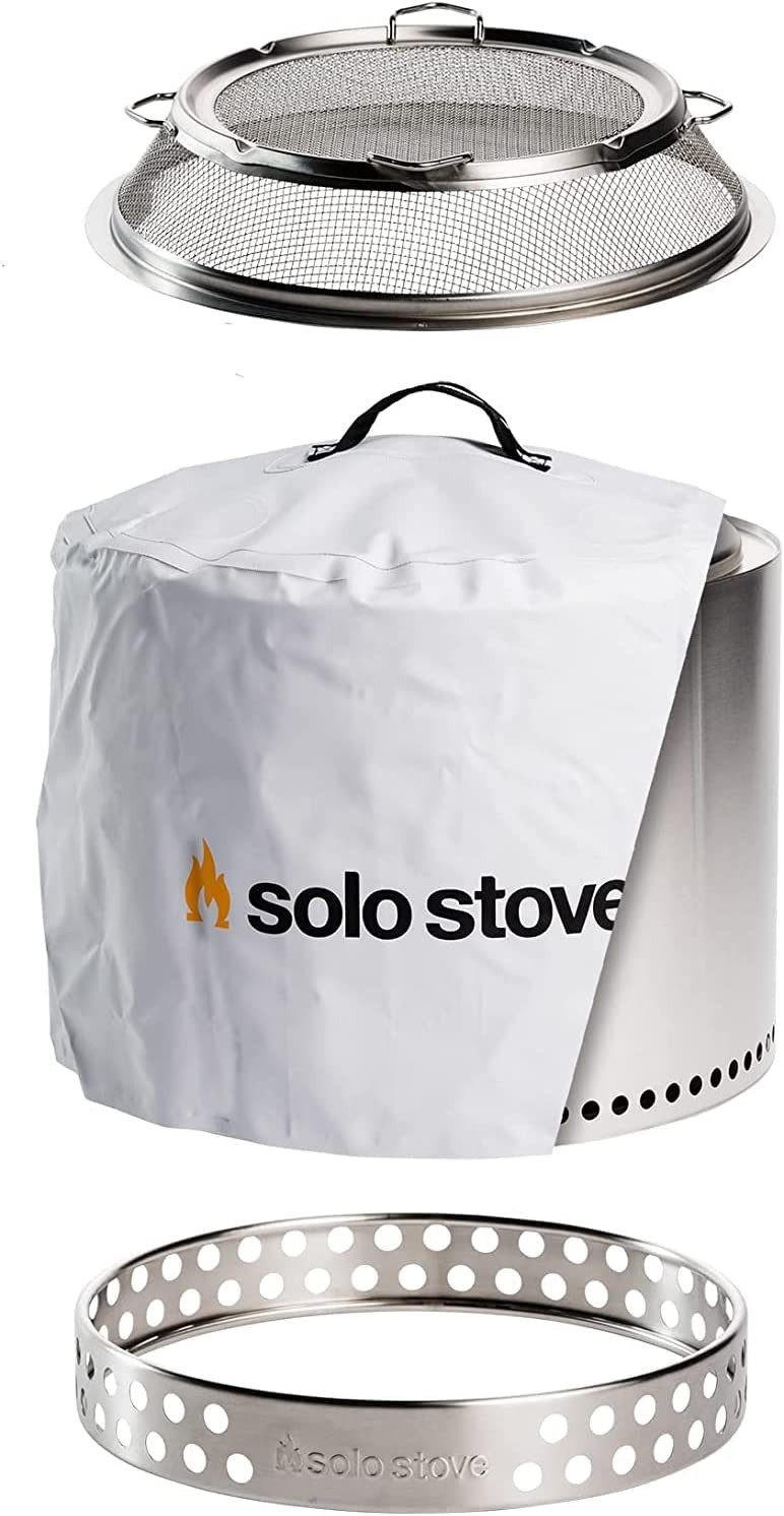 Solo Stove Feuerschale Silber 49.5x44.5x49.5 cm