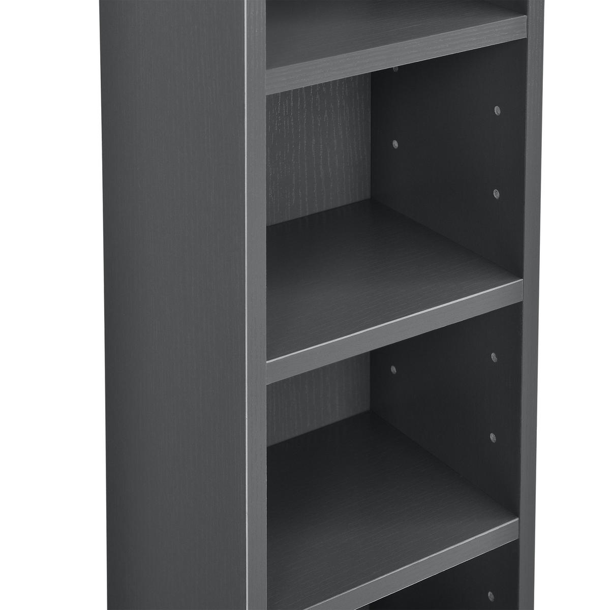 CD-REGAL Høyset - Dunkelgrau, Holzwerkstoff (20/175/20cm) - [en.casa]