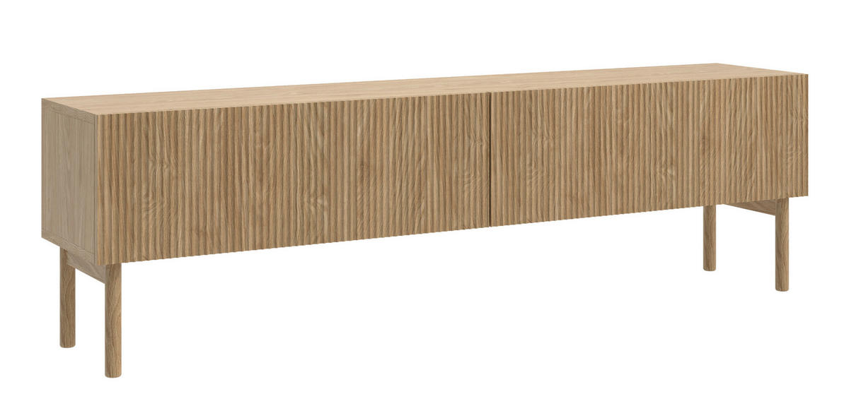 TV-LOWBOARD Nolie Eichenholzoptik 175 cm - Eichefarben, Holz/Holzwerkstoff (175/51/32cm) - Selsey