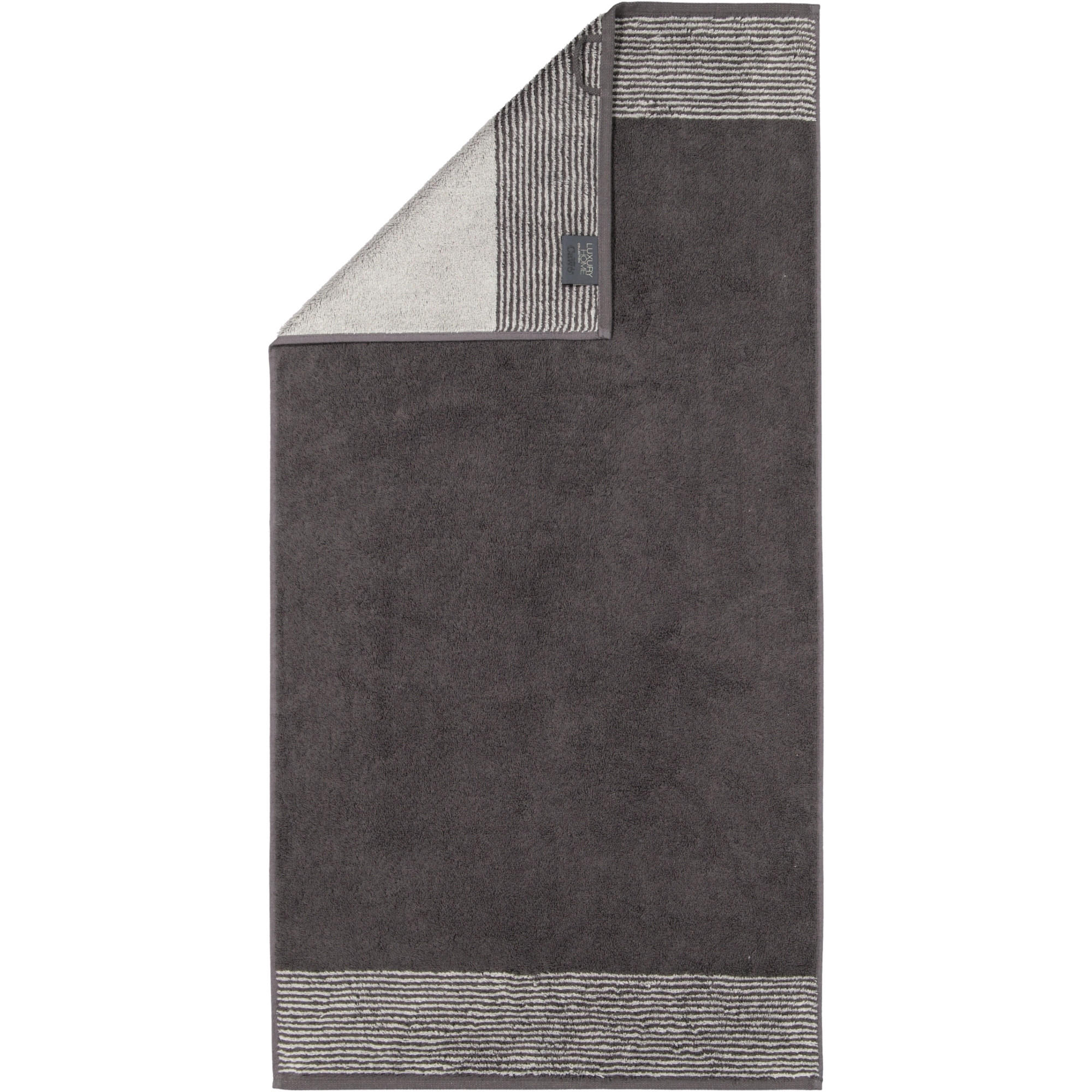 DUSCHTUCH Frottee in Grau 80 x 150 cm - Anthrazit, Naturmaterialien (80/150cm) - Cawoe