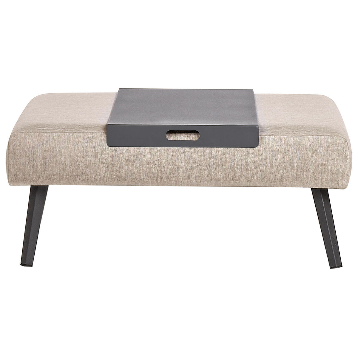 LOUNGE-SET 4-Sitzer Beige Sorrivo II - Beige/Grau, Textil - Beliani