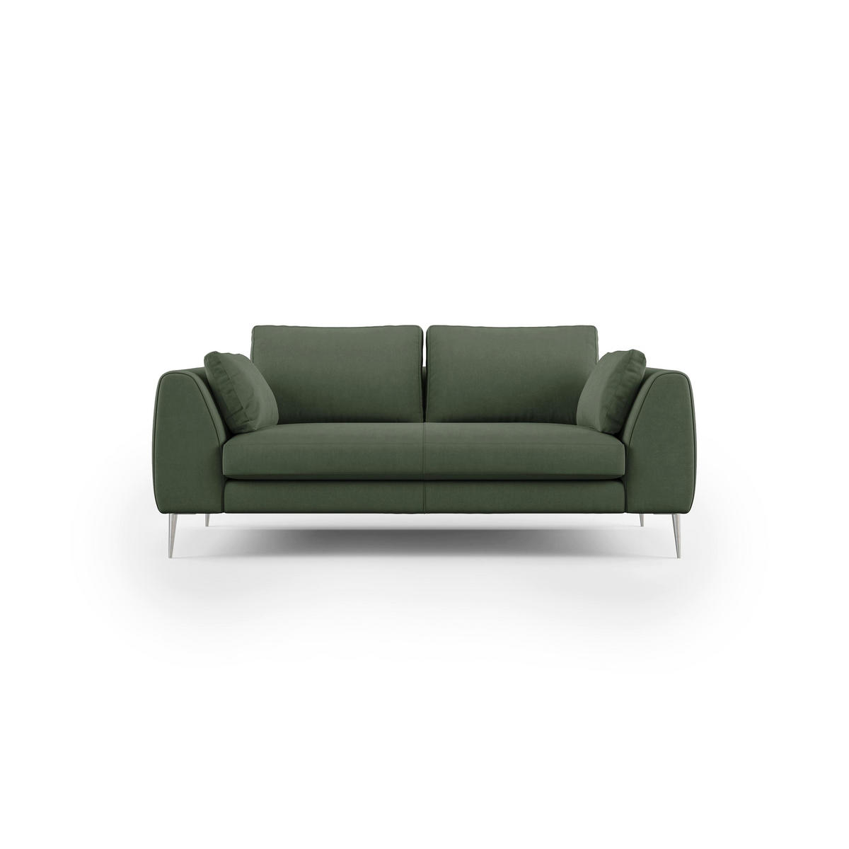 LINEARSOFA Plano - Grün, Textil (216/86/102cm) - Divani.store