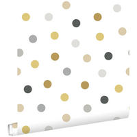 TAPETE Punkte 53 cm x 10.05 m - Weiß, Papier (53/0.1cm) - ESTAhome