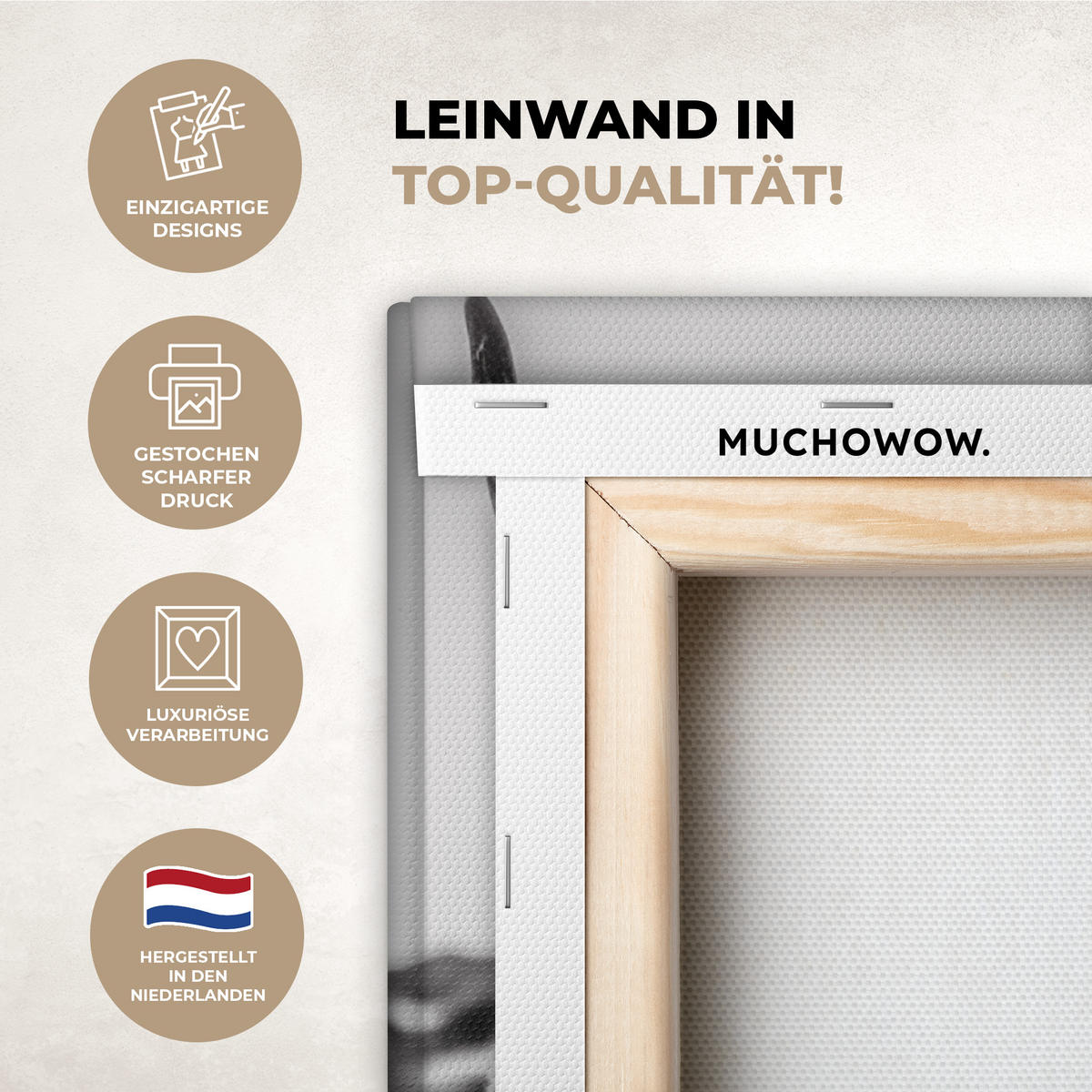 OBRAZ NA PLÁTNĚ Kráva - Skotský horal - Černá - Bílá - Zvíře - Příroda - Divoká zvěř 90x60 cm - černá, textil (90/60cm) - MuchoWow