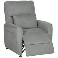 MASÁŽNÍ křeslo, polyester, tmavě šedá - tmavě šedá, kov/textil (93/102/88cm) - HOMCOM