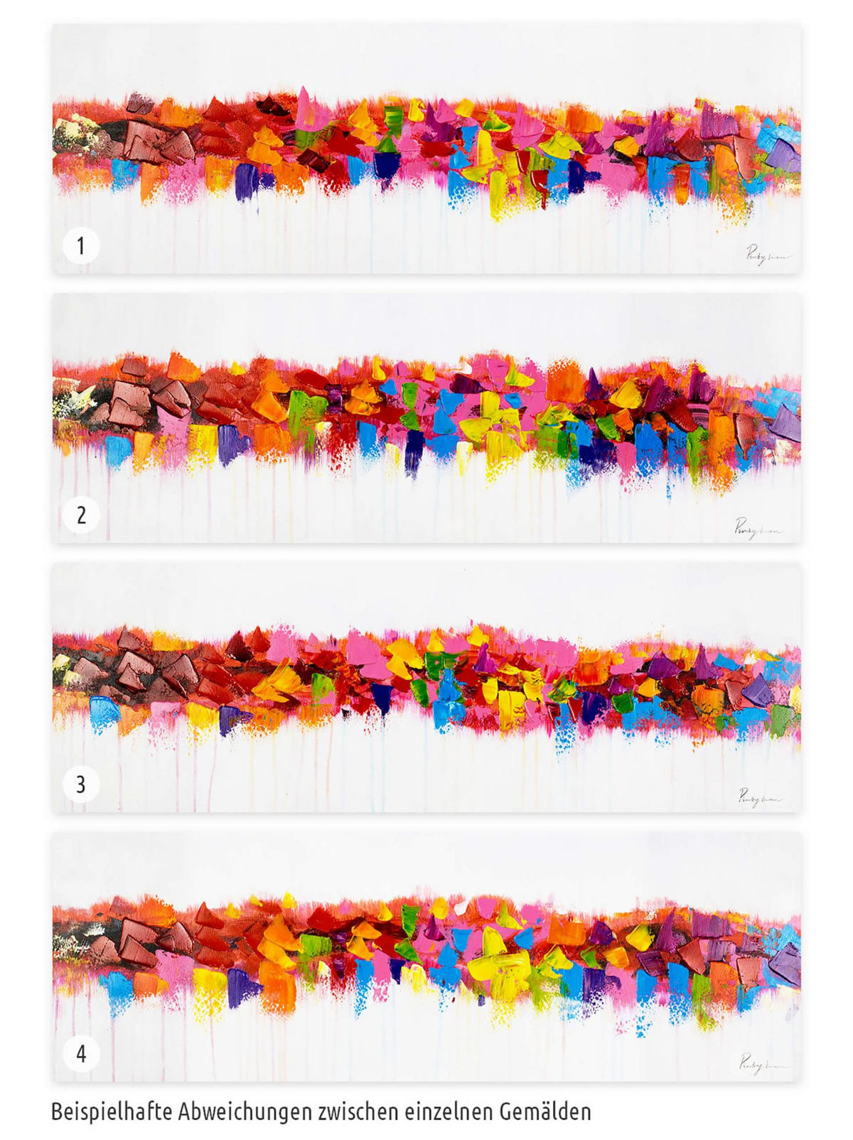 ÖLGEMÄLDE 120/40 cm - Multicolor, Holz/Textil (120/40cm) - KUNSTLOFT