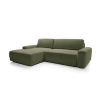 ECKSOFA BOULI Grün 264x162x82 cm - Grün, Textil (264/162cm) - FURNLUX