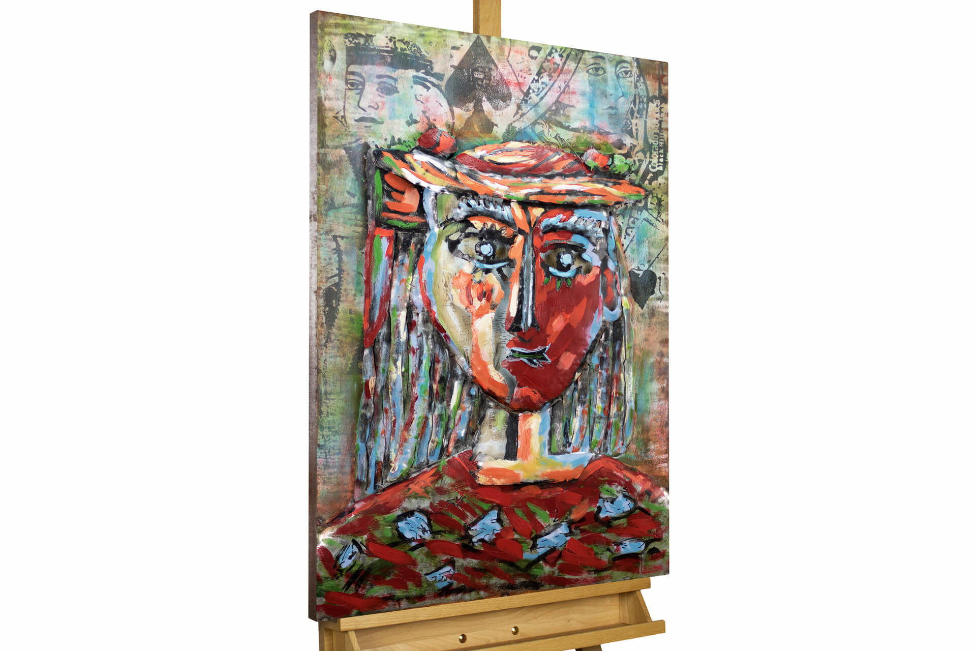 METALLBILD Bunt 60/90 cm - Multicolor, Metall (4.16/90cm) - KUNSTLOFT