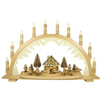 SCHWIBBOGEN Winterkinder 10 flammig - Multicolor, Holz (66/44/6.5cm)