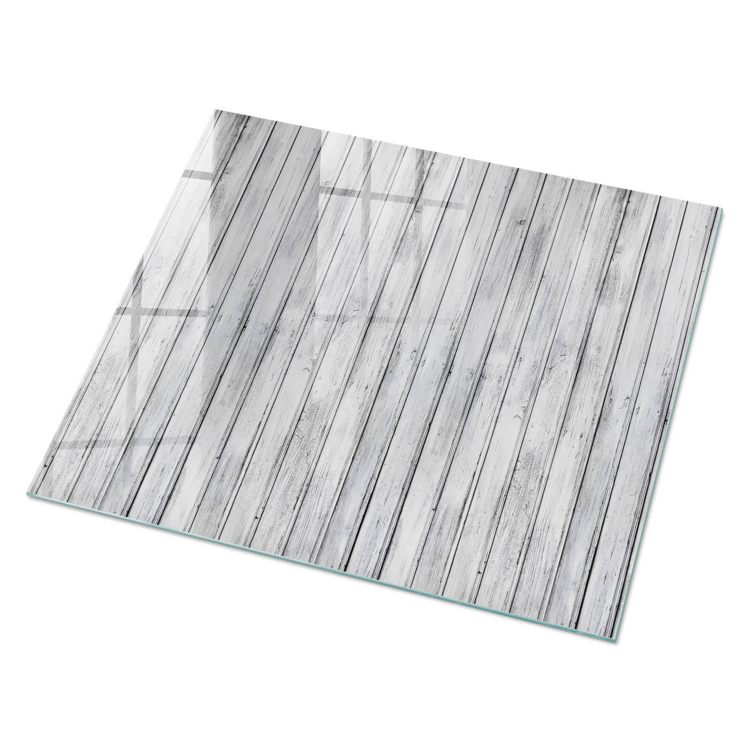 GLASPLATTE 80x60 cm – Holzstruktur - Braun, Glas (0.4/80/60cm) - ArtPrintCave