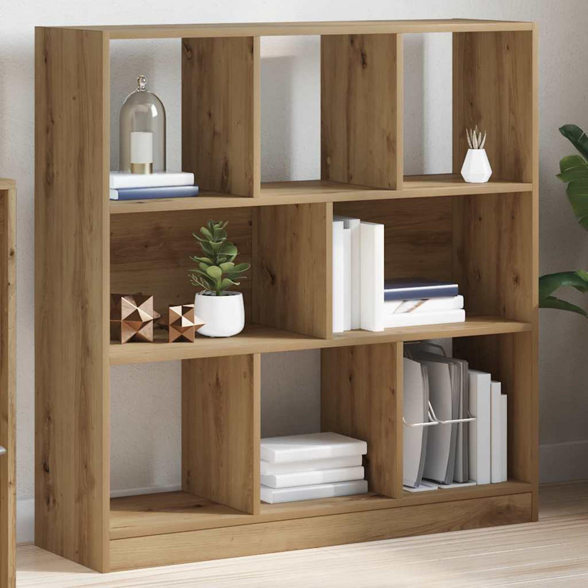 BÜCHERREGAL Artisan-Eiche 97,5/29,5/100 Cm Holzwerkstoff - Braun, Holzwerkstoff (29.5/100/97.5cm) - vidaXL