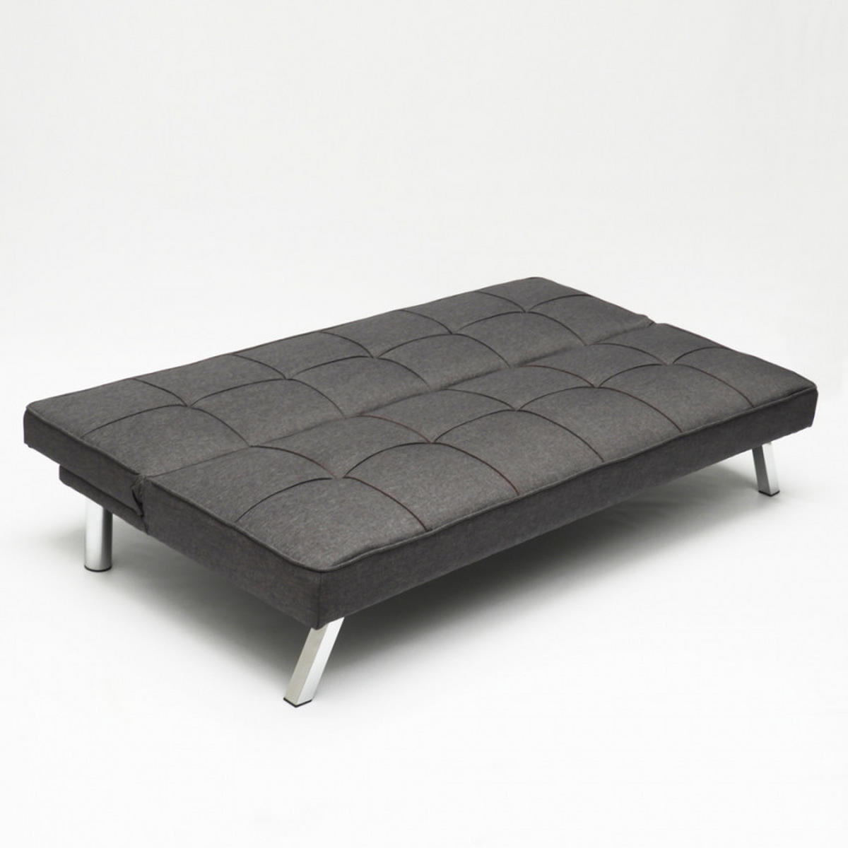SCHLAFSOFA Gemma - Dunkel Grau - Grau, Textil (175/74/83cm) - Pasmara