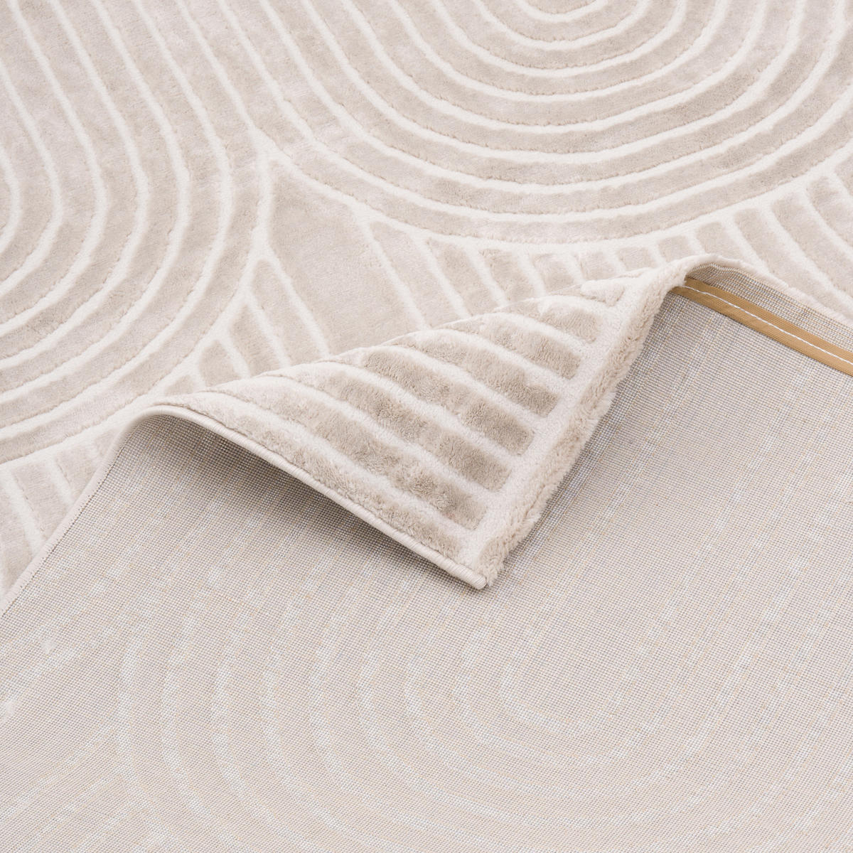 TEPPICH LUCIA SOFT - Beige, Textil (140/200cm) - Pergamon