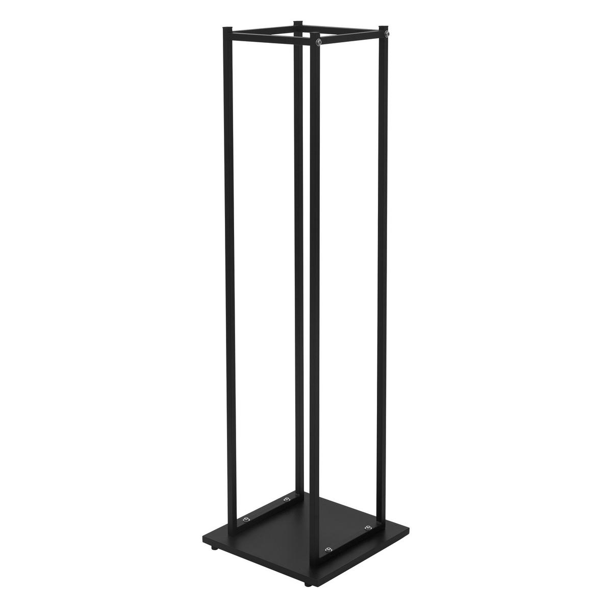 KAMINHOLZREGAL - Schwarz, Metall (33/115/33cm) - ML-DESIGN
