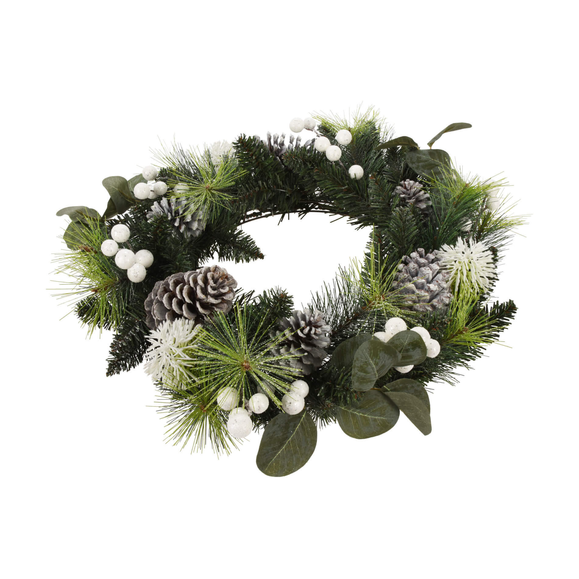 WEIHNACHTSKRANZ Grün 50/50/13 cm - Grün, Kunststoff (13cm) - Mobili Rebecca