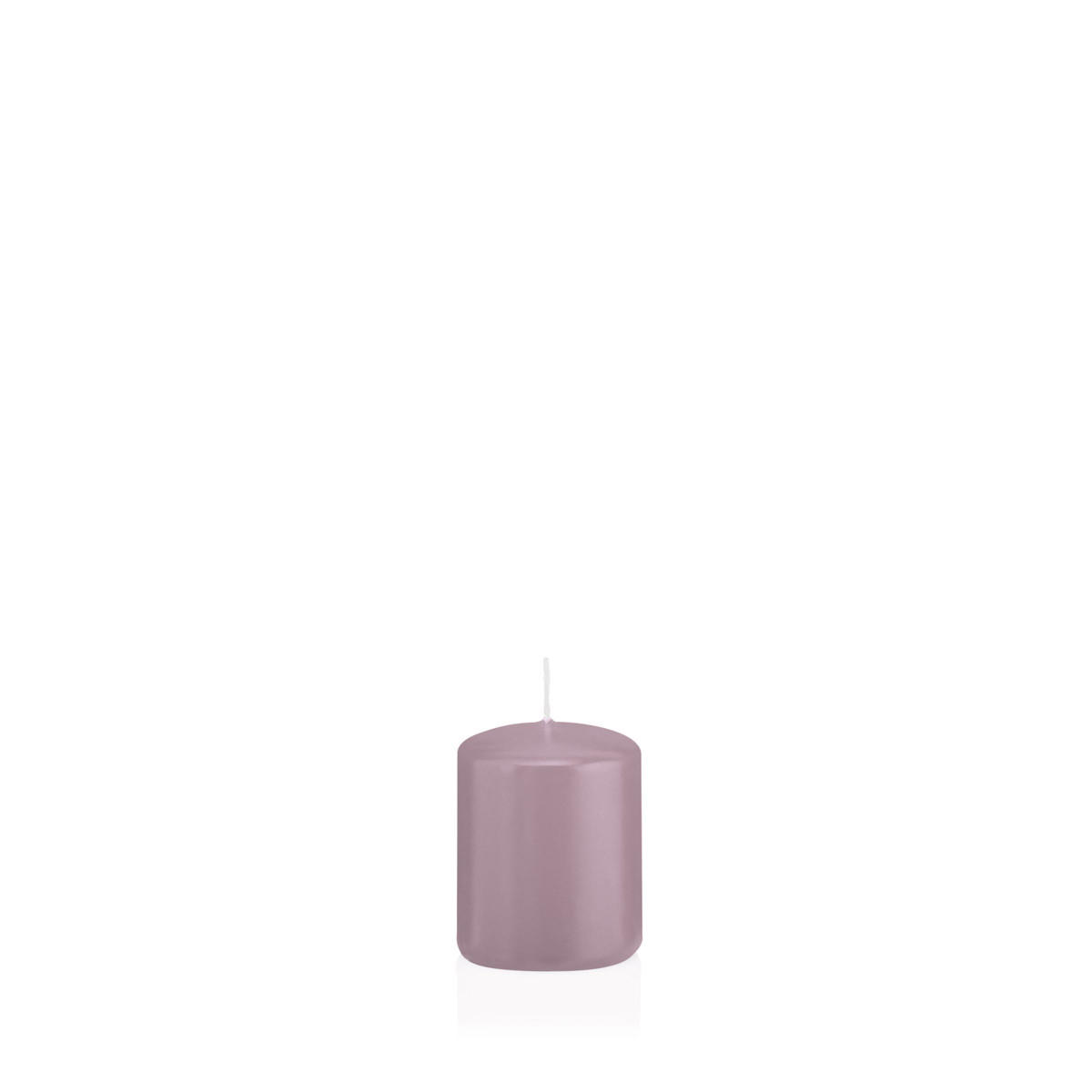 STUMPENKERZEN Mauve Lila Ø 48 x 60 mm, 24 Stück - Mauve, Paraffin (5/6cm) - Wiedemann Kerzen