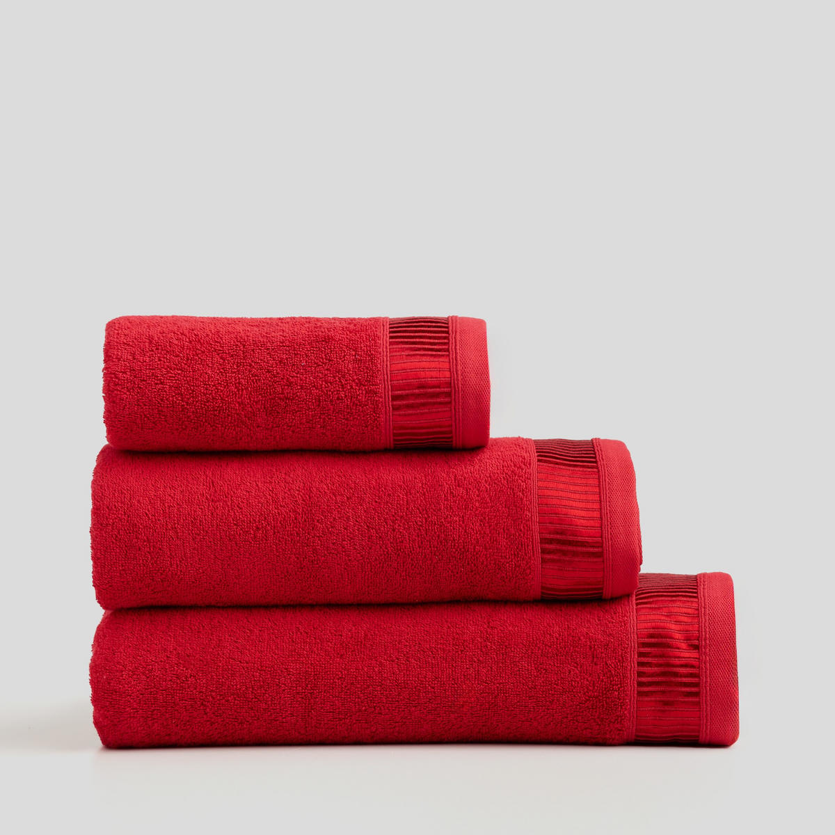BADETUCH Alicanty - Rot, Textil (100/150cm) - home&you