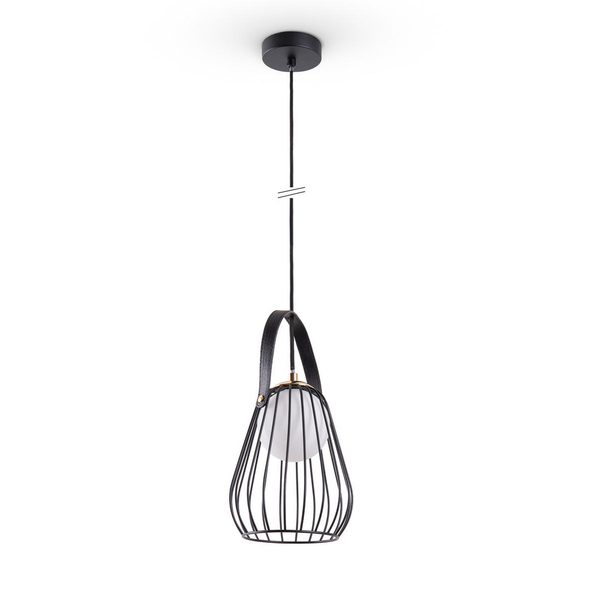 PENDELLEUCHTE Ricarda - Schwarz, Metall (18/18/22cm) - Paco Home