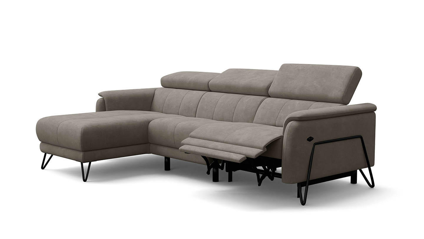Wozimo Ecksofa Beige 268x92 cm