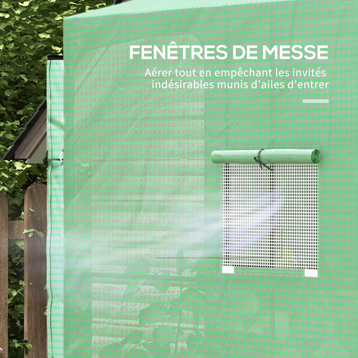 GEWÄCHSHAUS DE-11951 mit 2 Türen & Fenster Grün - Grün, Kunststoff (80/200/200cm) - ComfortXL