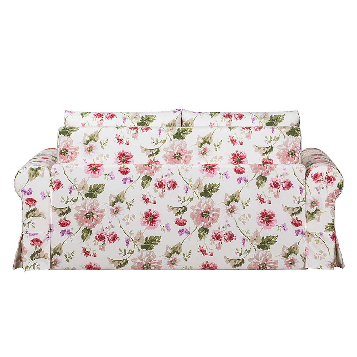 SCHLAFSOFA mit Husse - Rot/Creme, Textil (185/90/90cm) - home24